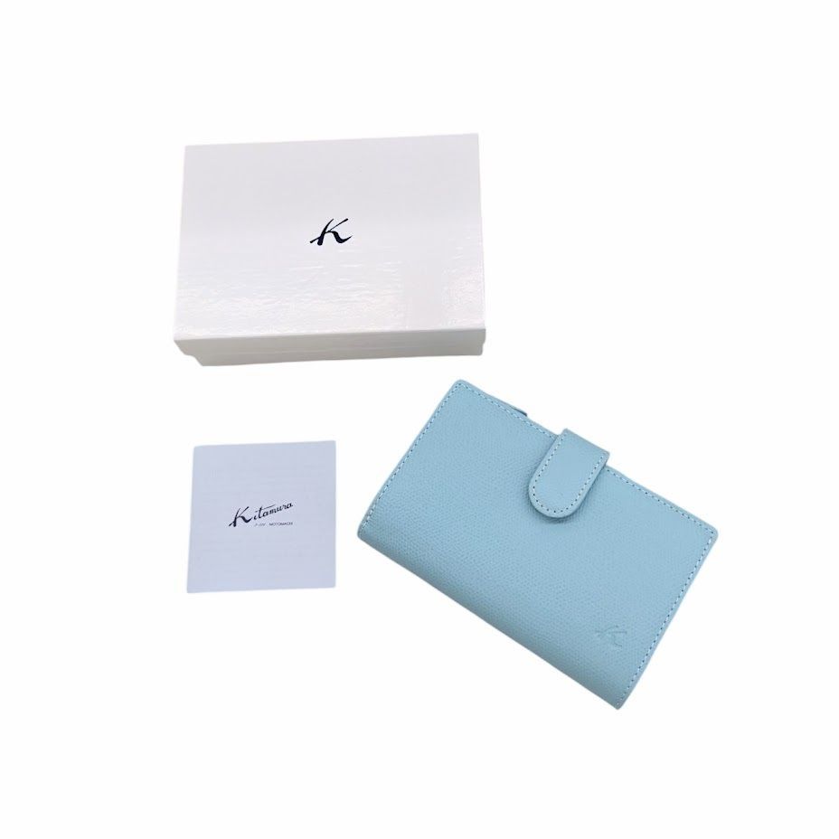 ほぼ未使用✨KITAMURA キタムラ レザー 折り財布 未使用品 Kitamura キタムラ 二つ折り財布 レザー ストラップ