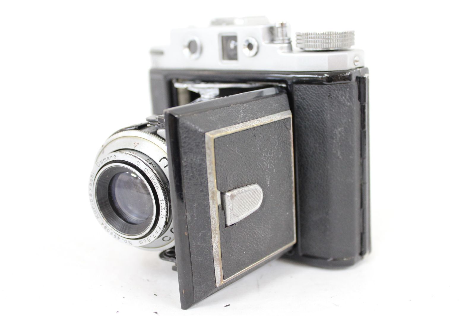 返品保証 ペトリ Petri R.F C.Orikon 7.5cm F3.5 蛇腹カメラ M5912
