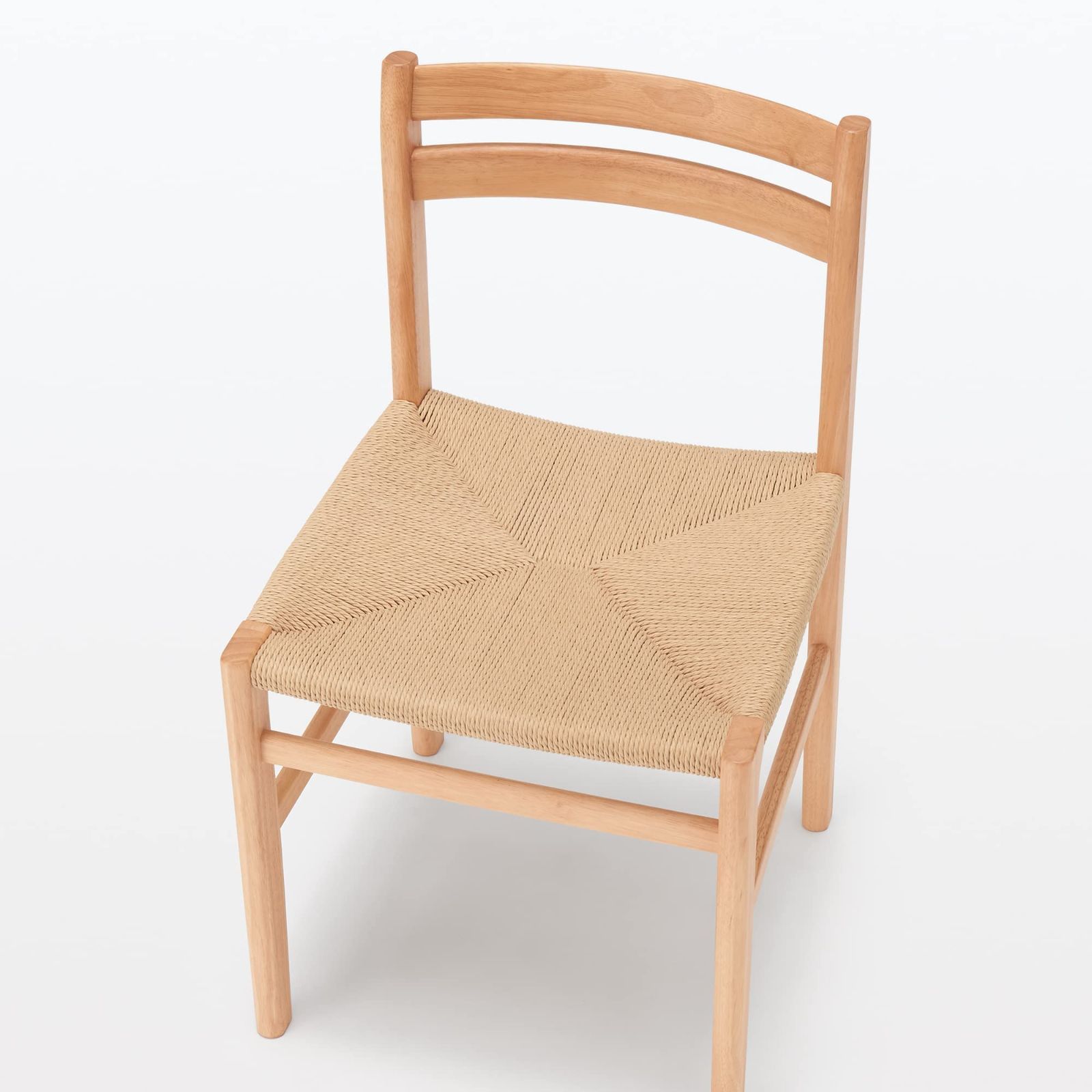 在庫処分】木製ペーパーコードチェア 無印良品 ナチュラル