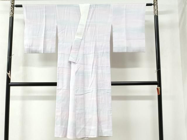 平和屋着物●長襦袢 無双仕立て 霞地紋 暈し染め 正絹 CAAW8676yc