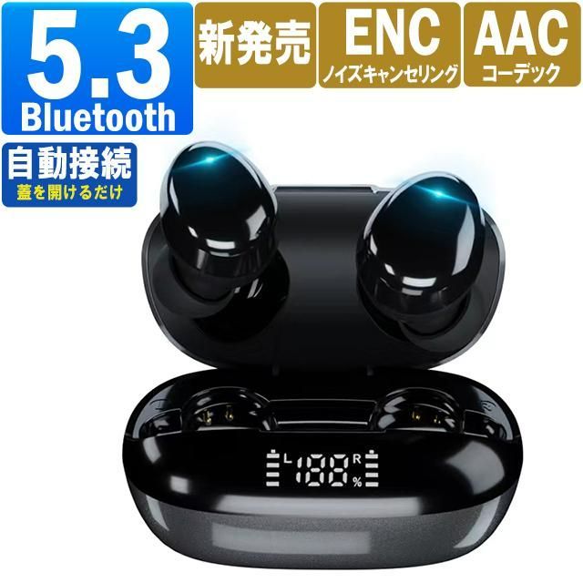 ワイヤレスイヤホン bluetooth5.3 EDR iPhone ブルートゥース AACに