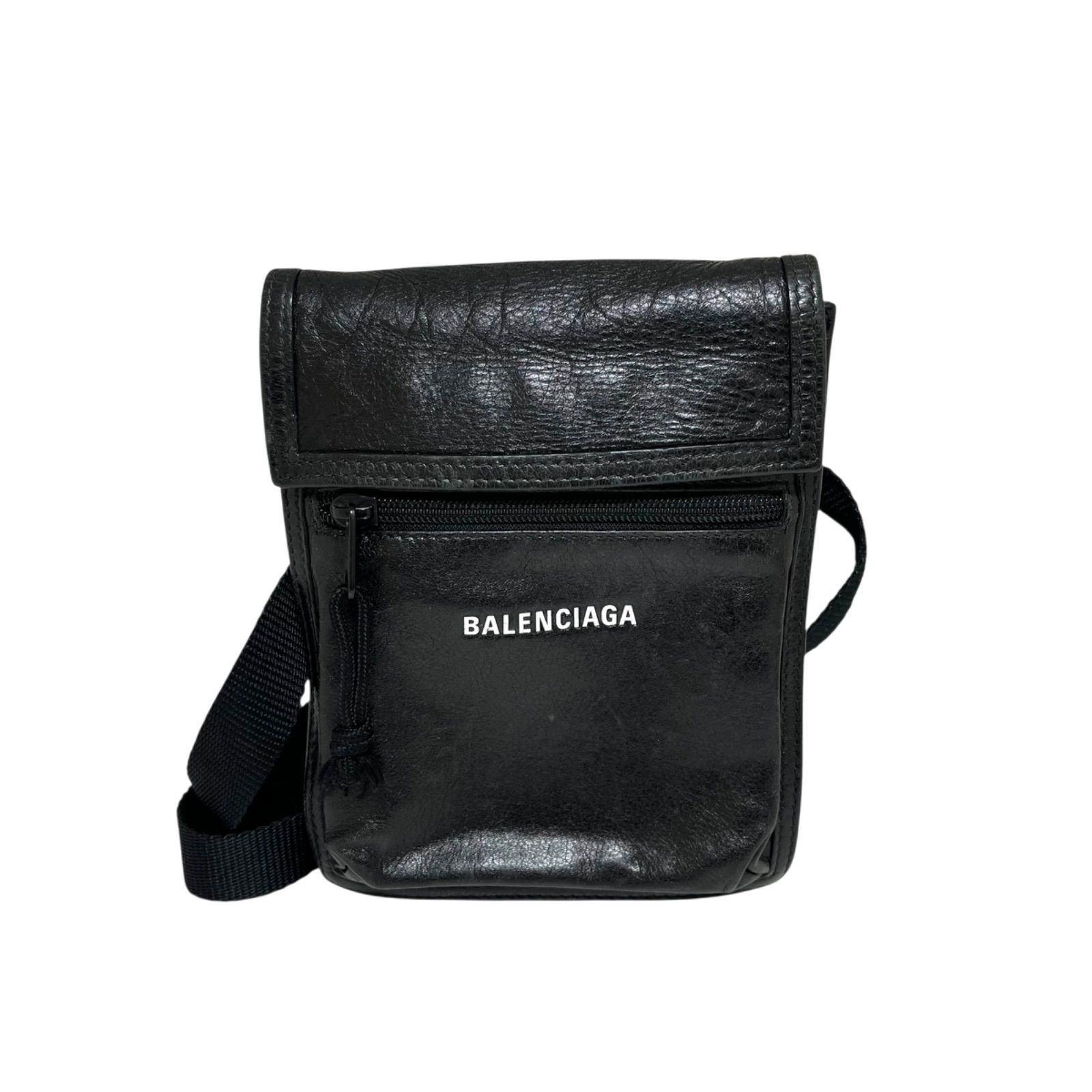 BALENCIAGA バレンシアガ EXPLORER ストラップ付き スモールポーチ アリーナ ラムスキン
