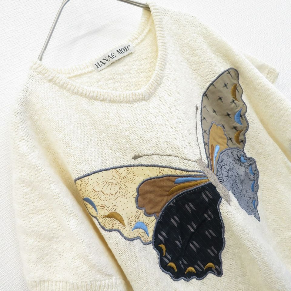 【新品】未使用 ハナエモリ HANAE MORI 半袖ニット サマーニット M 楽天市場】ニット 半袖（ブランドハナエモリ）（ニット