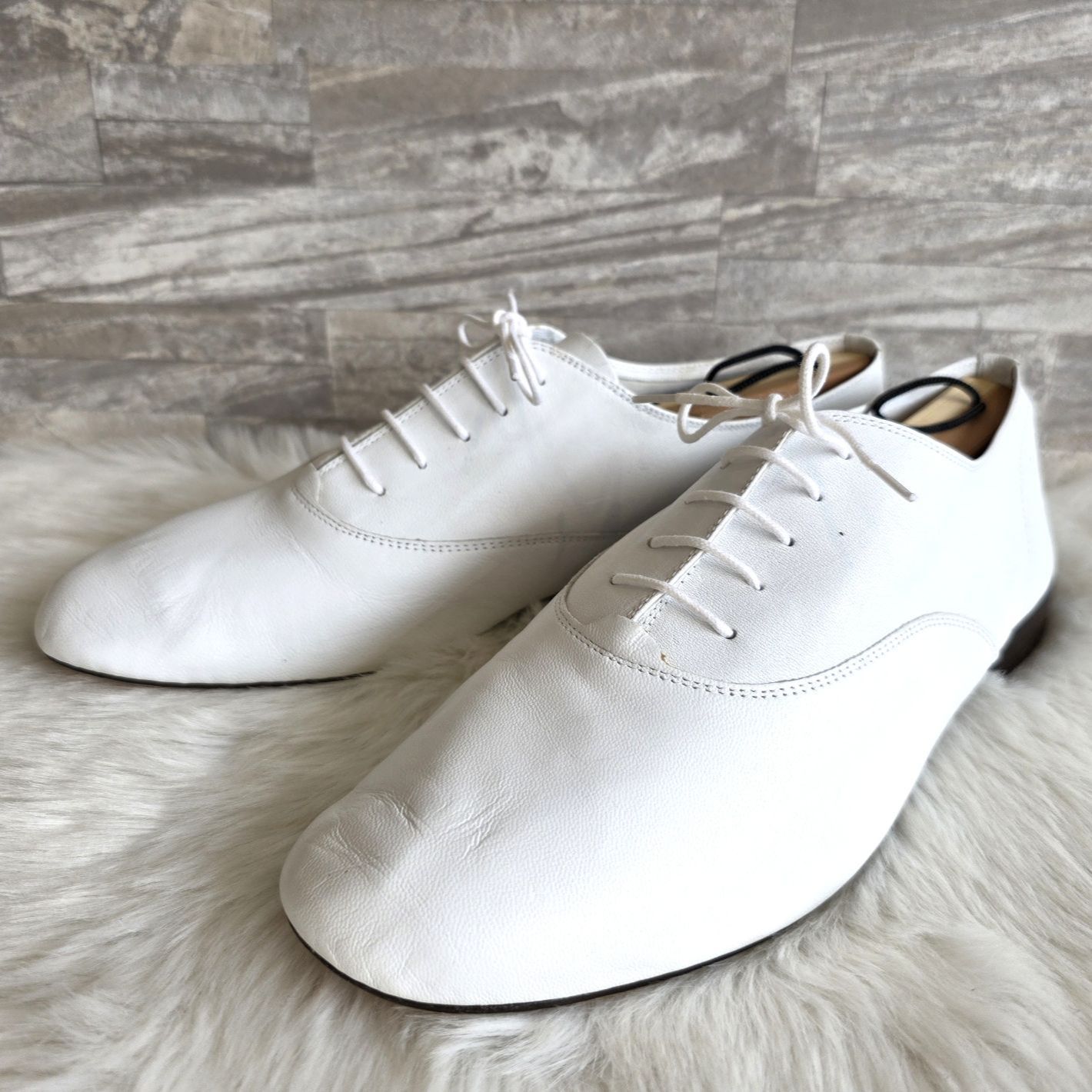 Repetto ホワイト レースアップシューズ　40 Repetto ○レペット repetto JAZZ ジャズシューズ （ホワイト