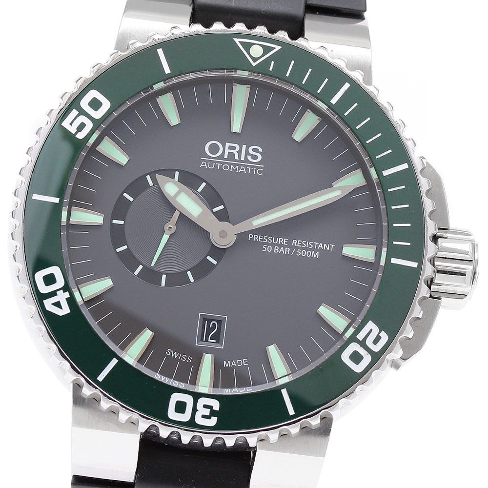 オリス ORIS 01 743 7673 4137-07 8 26 01PEB アクイス デイト 自動  