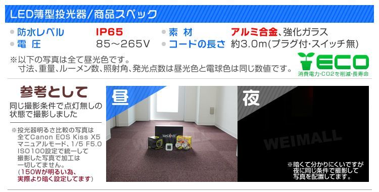 投光器 200W