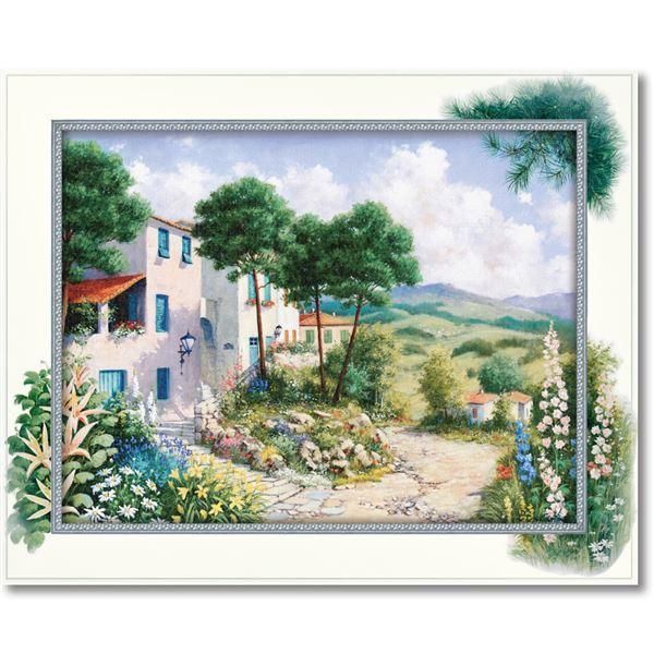 大野隆司「ねこのてもかりたい」木版画 AP版 サイン入 額付 25.10.4−1