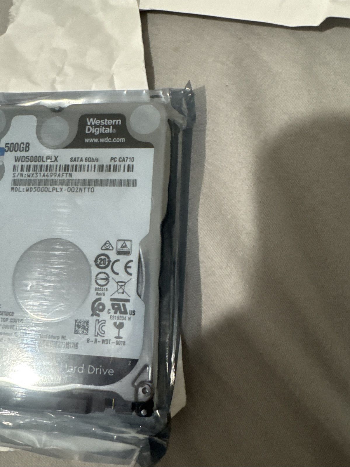 Western Digital Western Digital Black WD5000LPLX 500 GB 2.5 in