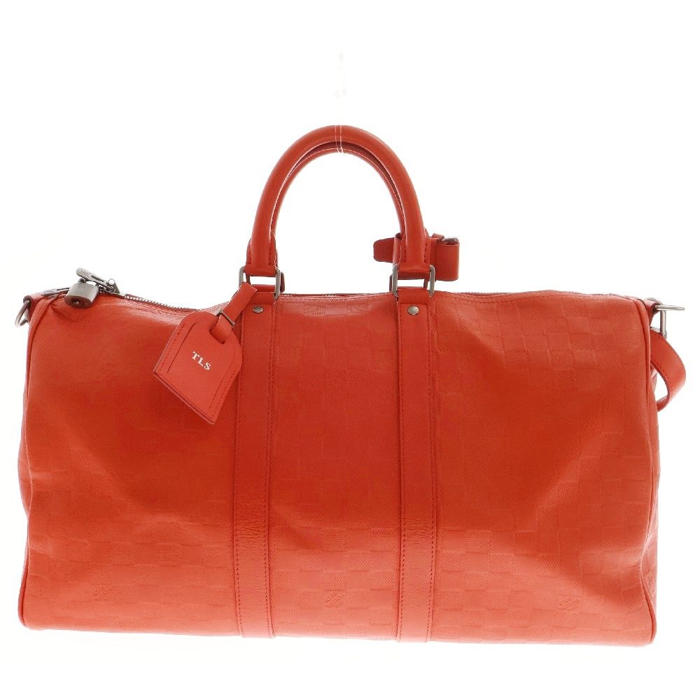 LOUIS VUITTON ダミエ・アンフィニ キーポル・バンドリエール45 ダミエ・アンフィニ キーポル・バンドリエール45 オニキス【ルイ