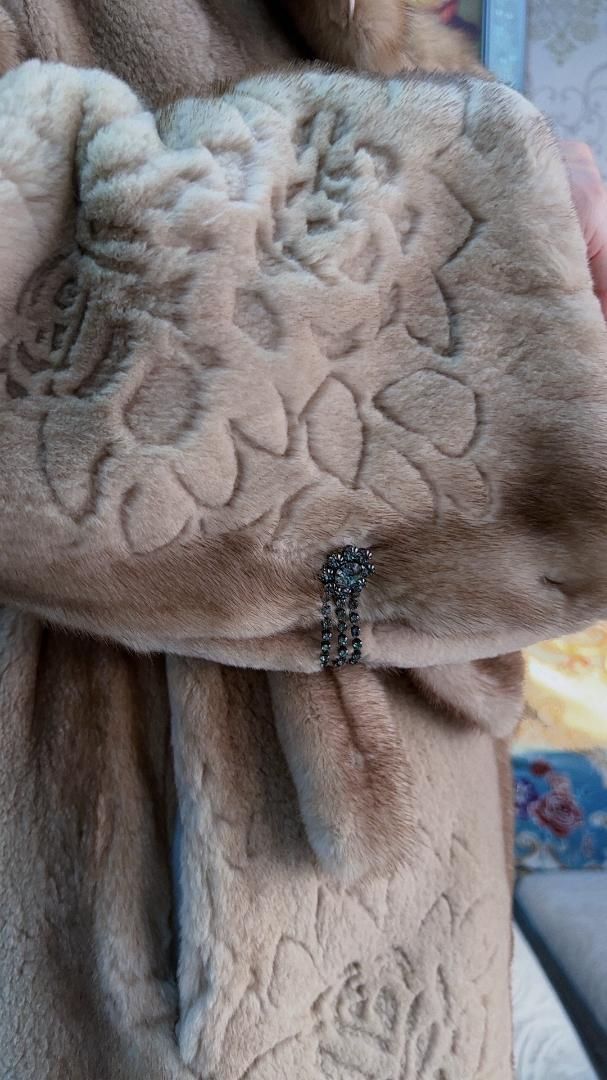 手触り気絶級! 上セーブルファー襟 上質シェアードミンクコートファーコート GULLKHAN_COM