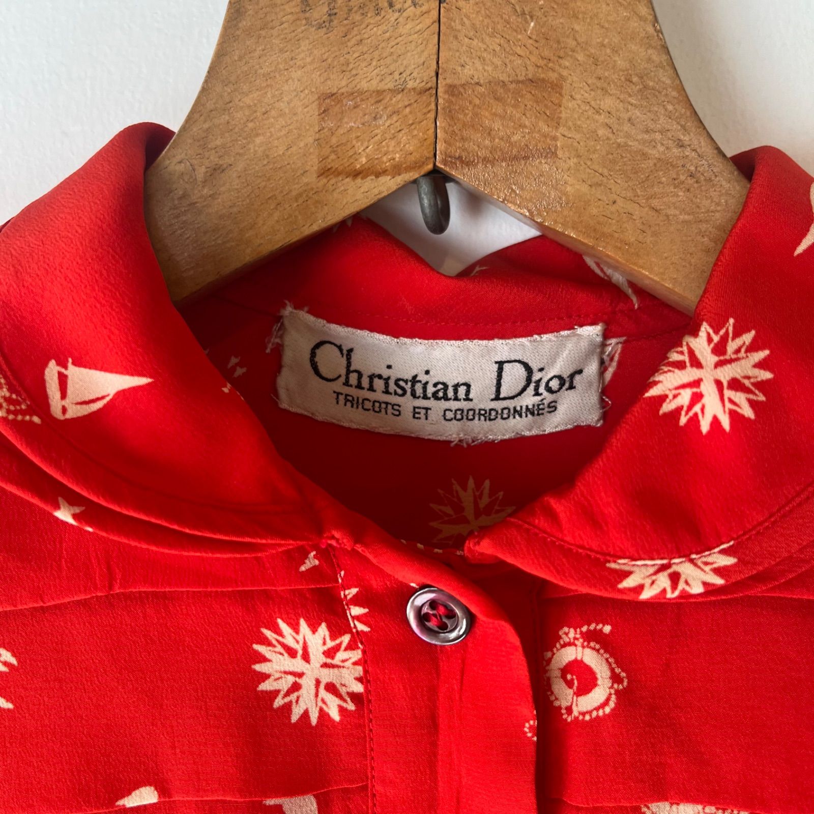 クリスチャンディオール ヨット柄 ヴィンテージ 70s 昭和レトロ