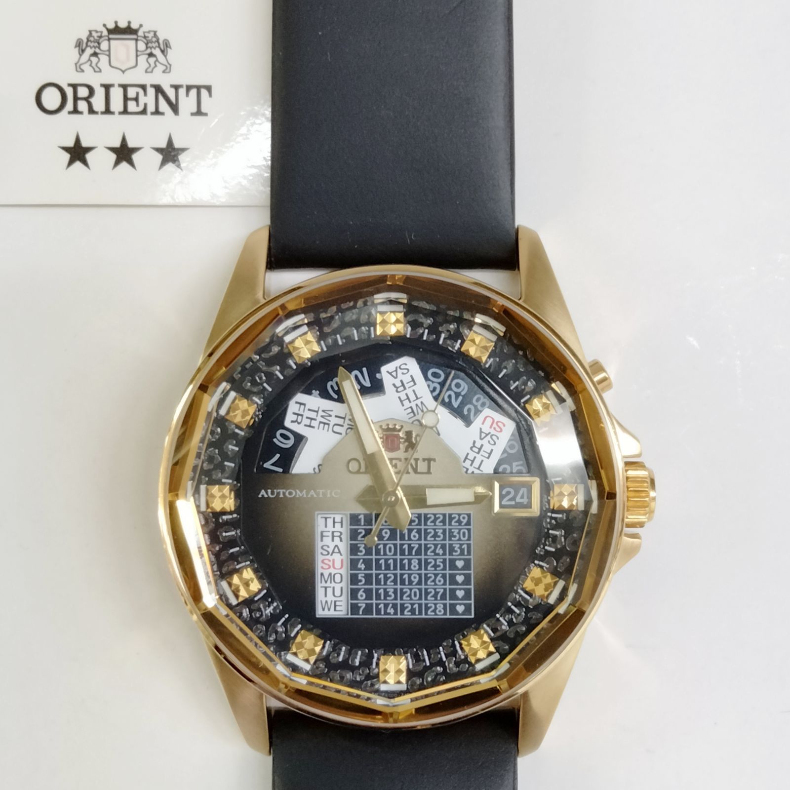 超レア ORIENT スリースター オートマチック 万年カレンダー WV0051FX 未使用 美品 - メルカリ