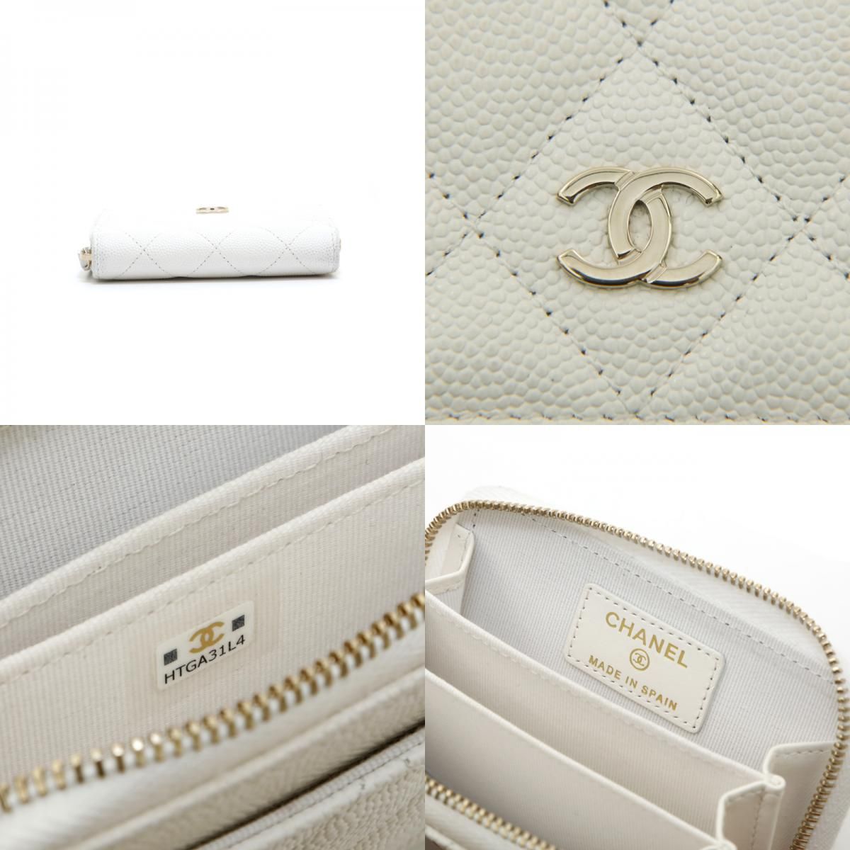 CHANEL シャネル コインケース キャビアスキン マトラッセ 財布 カード