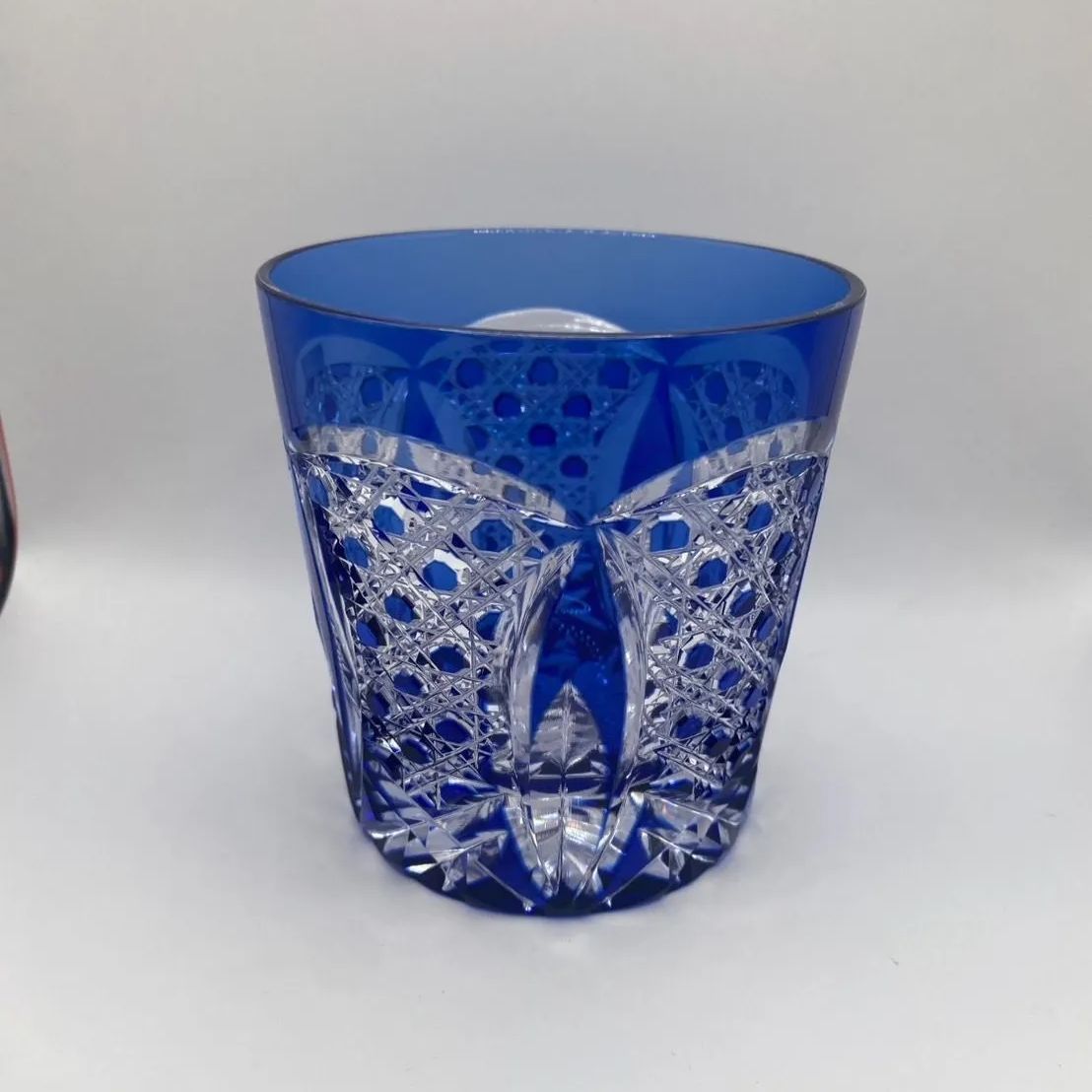 カガミクリスタル】江戸切子【伝統工芸士 木村秋男】花瓶 KAGAMI