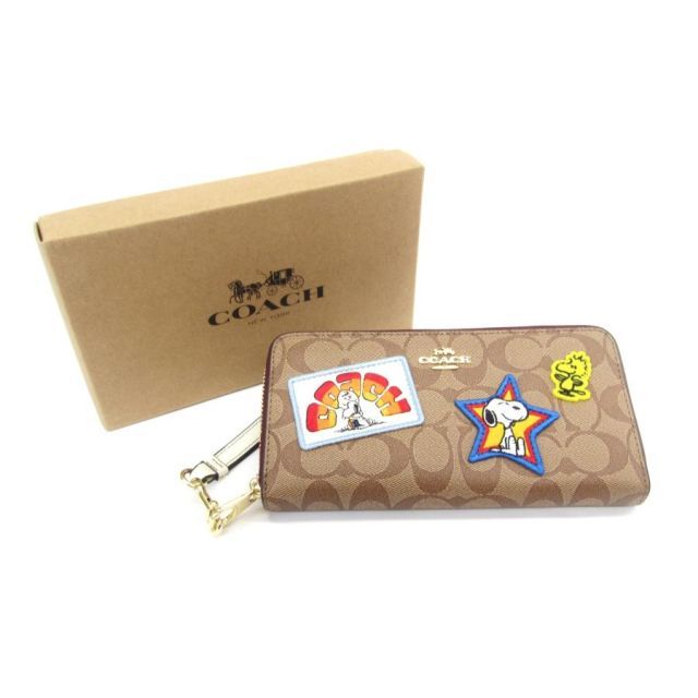 COACH コーチ PEANUTS x スヌーピー コラボ C4598 ロング ジップ