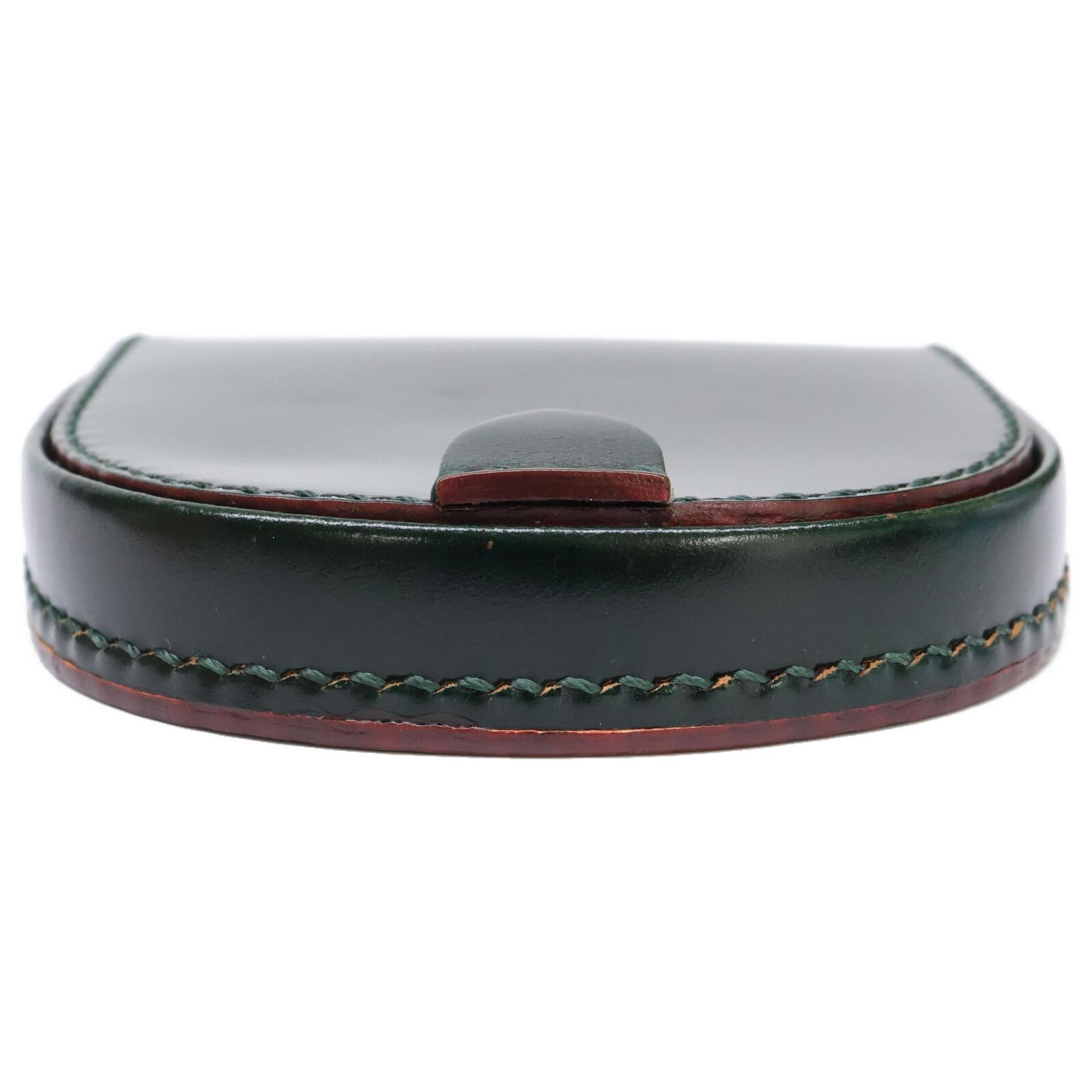 美品 GANZO CORDOVAN (コードバン) 馬蹄小銭入れ ダークグリーン