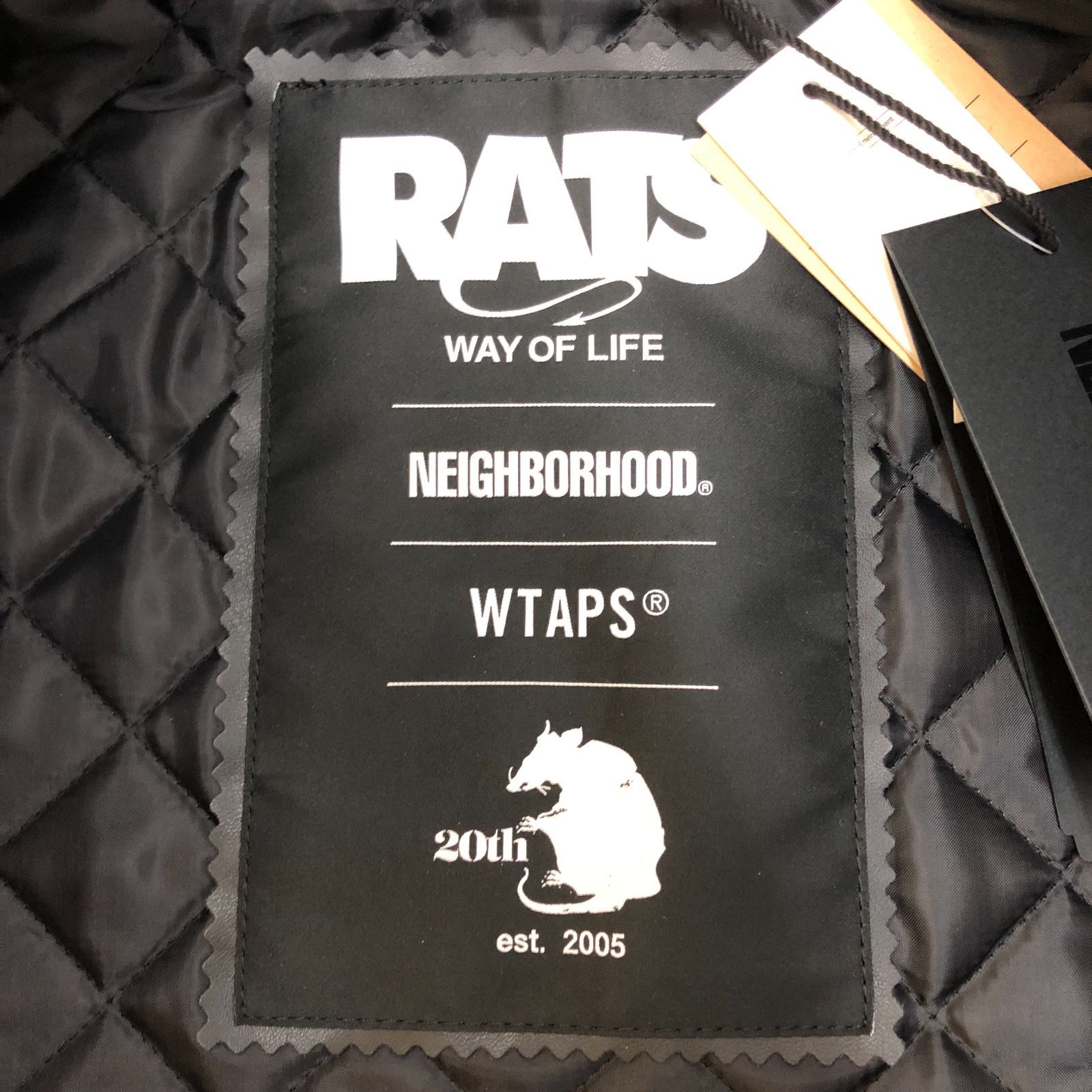 未使用】NEIGHBORHOOD x WTAPS x RATS 20th Leather x Melton