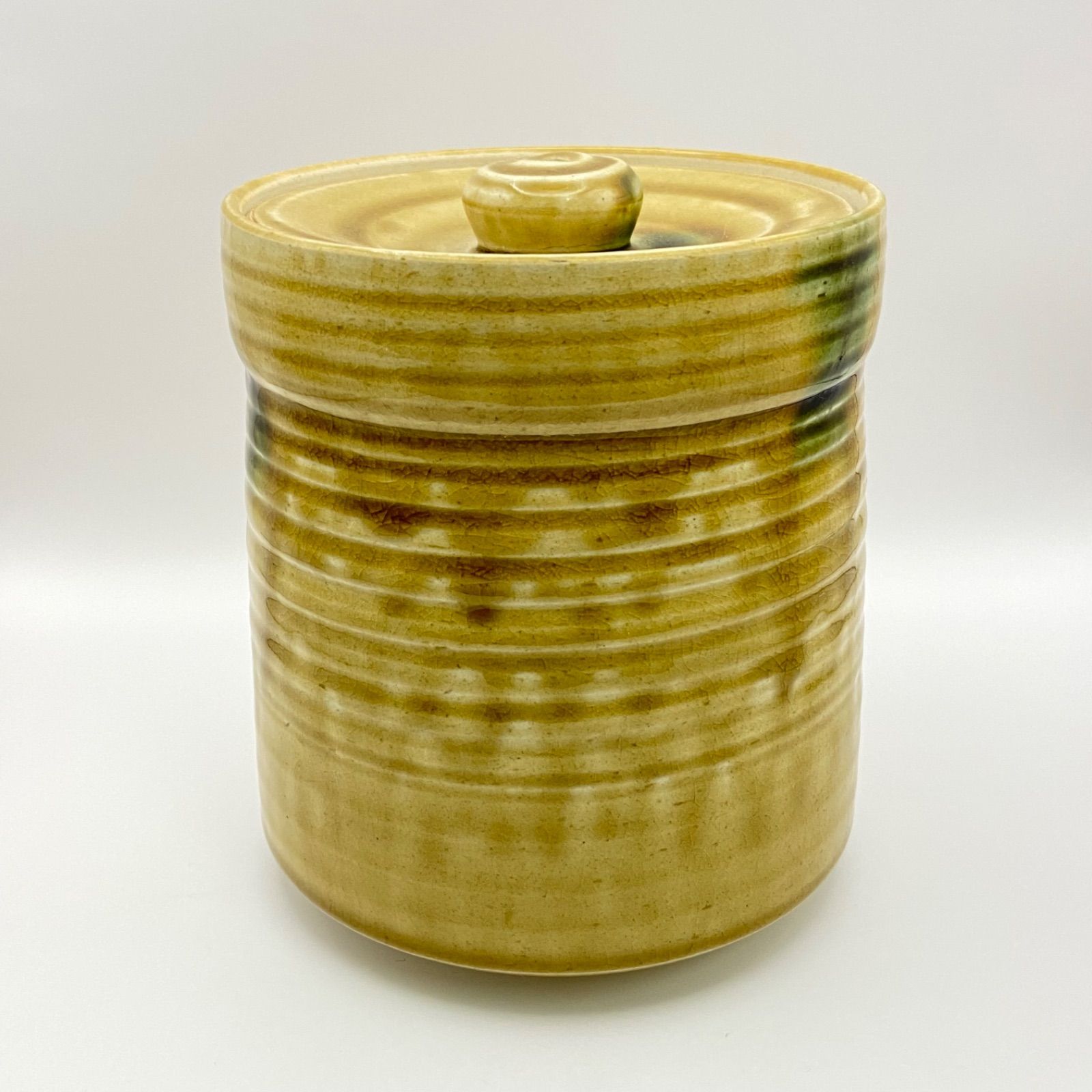 黄瀬戸水差し 水指 黄瀬戸 在銘 箱なし 茶道具 茶器 水差し 伝統工芸品 - メルカリ