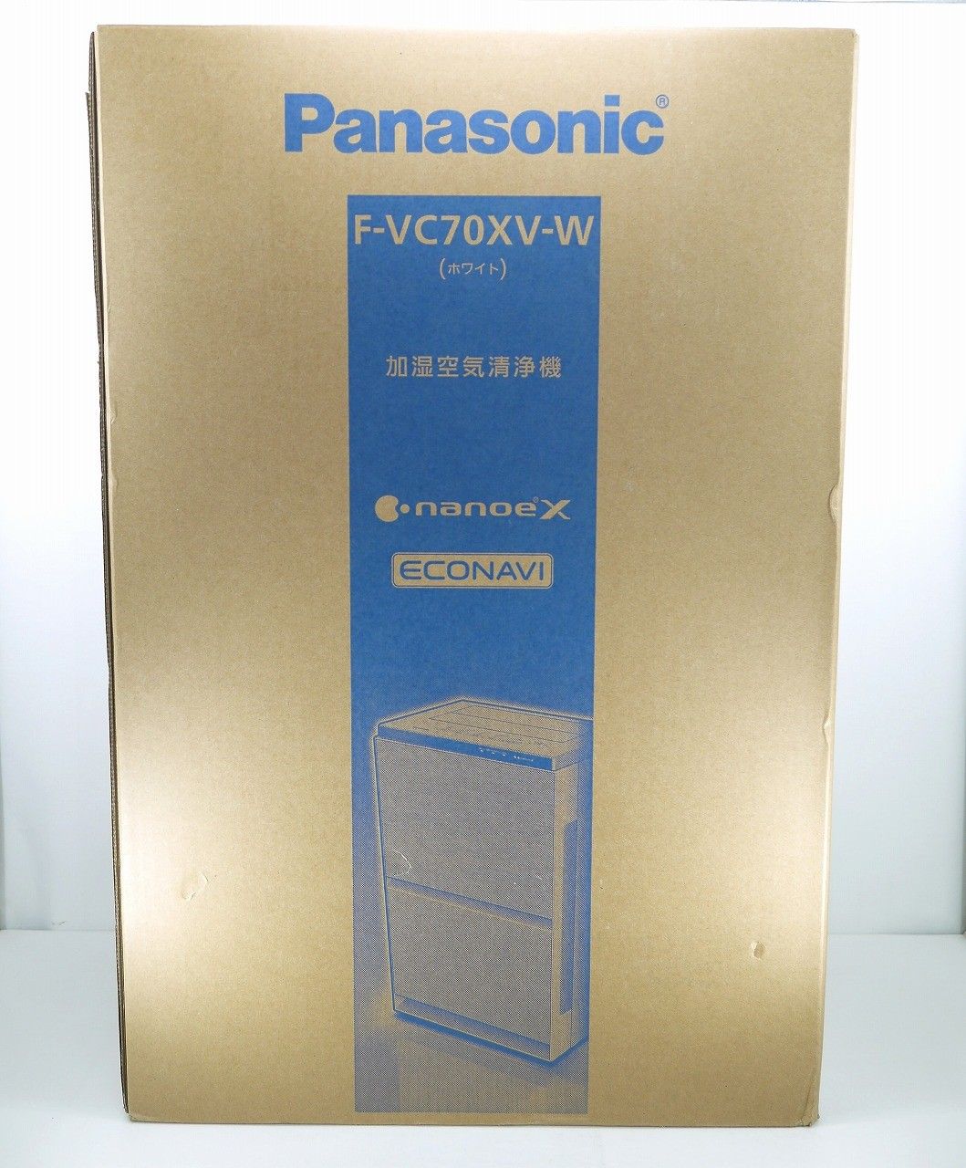 s24t-0057t【中古】【未使用】Panasonicパナソニック加湿空気清浄機ナノイーXF-VC70XV-W