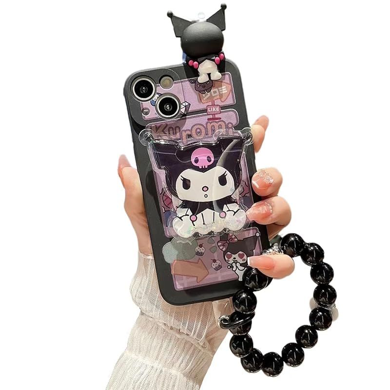 新品　LYLIDIA クロミ 互換品 Phone15Plus 用 スマホケース クロミ シリコーン 互換品 Phone 15Plus ケース ソフトケース 互換品 アイフオン15Plus 用 クロミ ブレスレットとブラケット付きバンパー レ