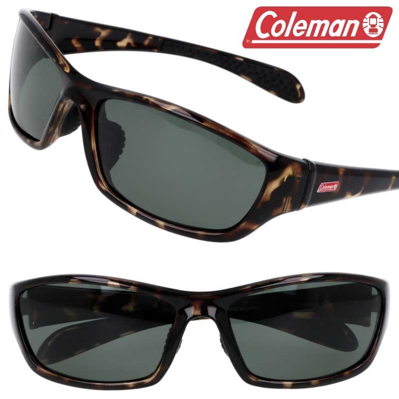 Coleman コールマン co3049-3 ダークブラウン べっ甲 偏光サングラス 偏光レンズ サングラス UVカット 紫外線カット 紫外線対策 メンズ レディース 男女兼用 シンプル プレゼント 贈り物 ドライブ
