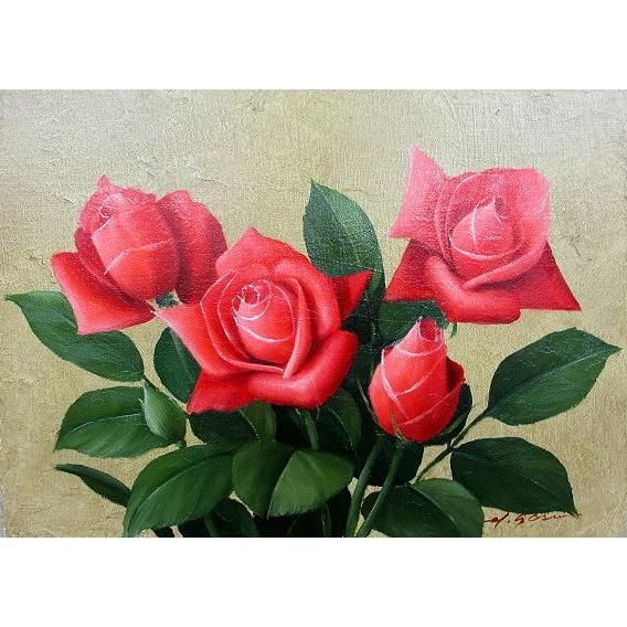 油彩画 洋画 油絵額縁付きで納品対応可 ぬるく WF3 「ばら２ 薔薇２」 安田 英明 売買されたオークション情報 落札价格 【au  payマーケット】の商品情報をアーカイブ公開