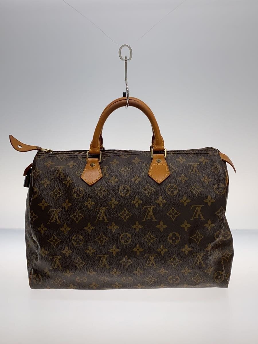 LOUIS VUITTON 1)スピーディ35_モノグラム・キャンバス_BRW PVC ブラウン M41524 - メルカリ