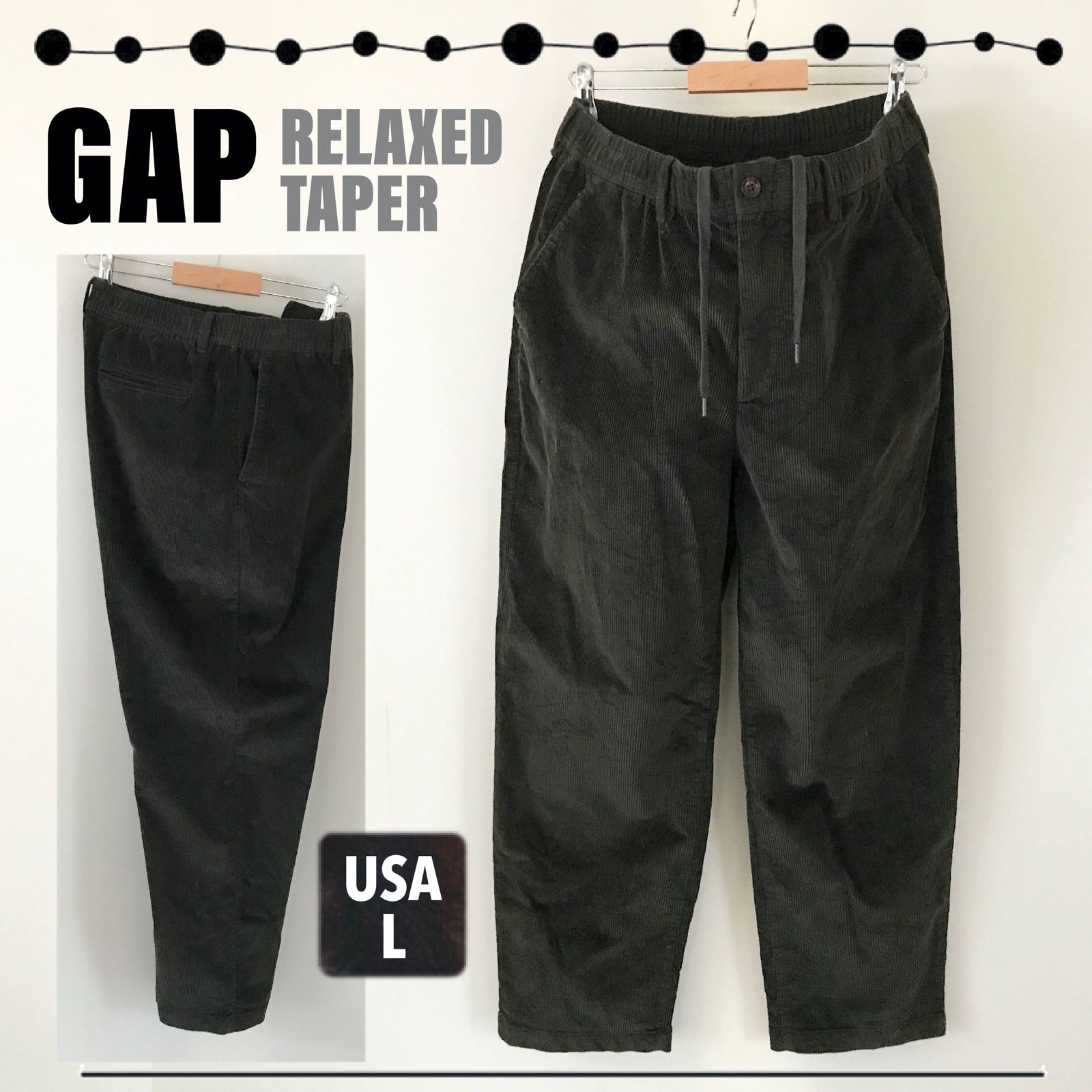 GAP ギャップ☆リラックステーパード☆ストレッチコーデュロイ