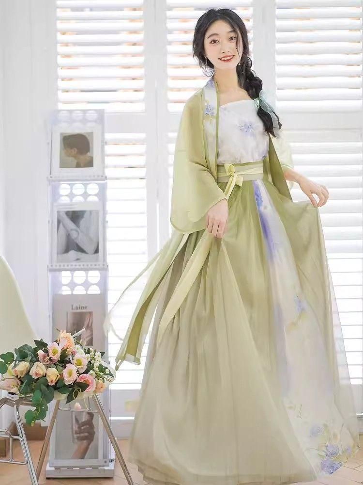 HF-205 豪華刺繍 漢服 かんふく 古風衣装 レトロ風 中華ロリータ コスプレ ワンピース 唐装 仙女服 中華風 美しい刺繍 WWW_TRAVELLANDINDIA_COM