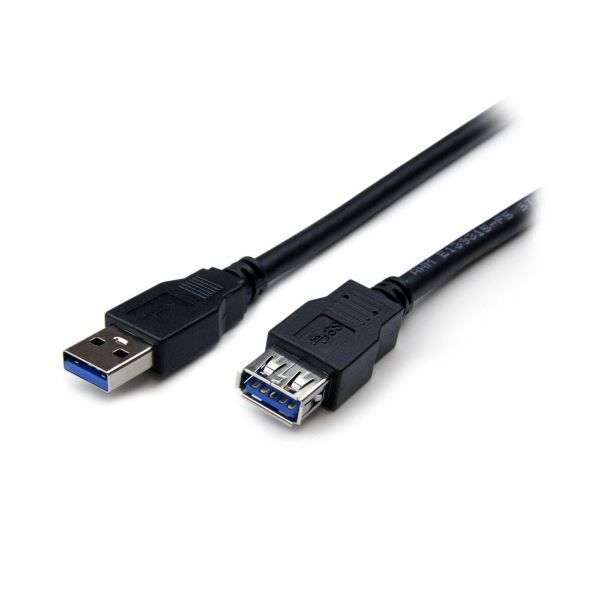 まとめ StarTech.com USB3.0延長ケーブル 2m Type A-Type A オス メス ブラック USB3SEXT2MBK1本 ×3セット