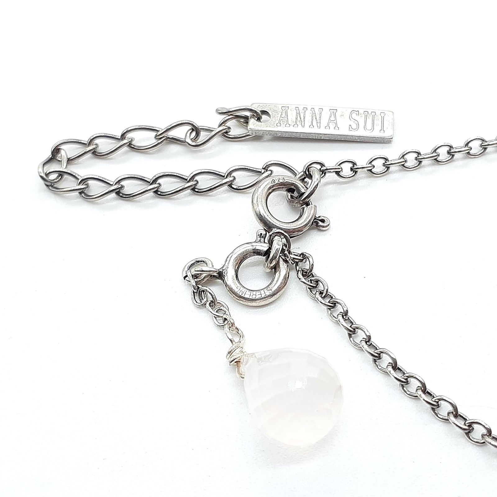 ANNA SUI アナスイ ネックレス SILVER 925 シルバー カットローズ 
