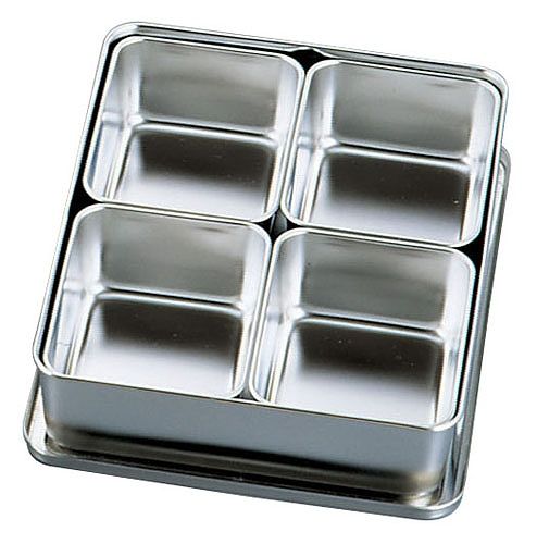 ステンレスプレス ヤクミ入 4ヶ入角 AYK6204