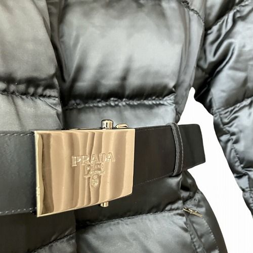 美品 プラダ PRADA フォックスファー ダウンコート PRADA岡部あゆみさん着用プラダダウンコートフォックスfoxファー