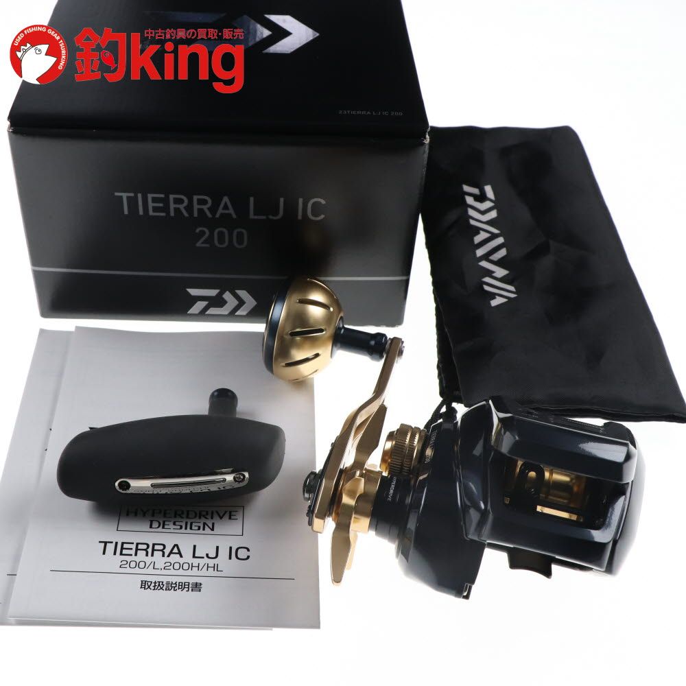 ダイワ 23 ティエラLJ IC 200 アルミラウンドノブ L 付 Y020M 太刀魚 タチウオ オフショア ベイトリール ロッド リール ルアー