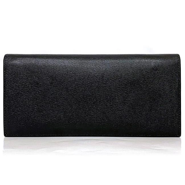 ロエベ 二つ折り 長財布 ブラック グレー アナグラム 財布 美品 レザー