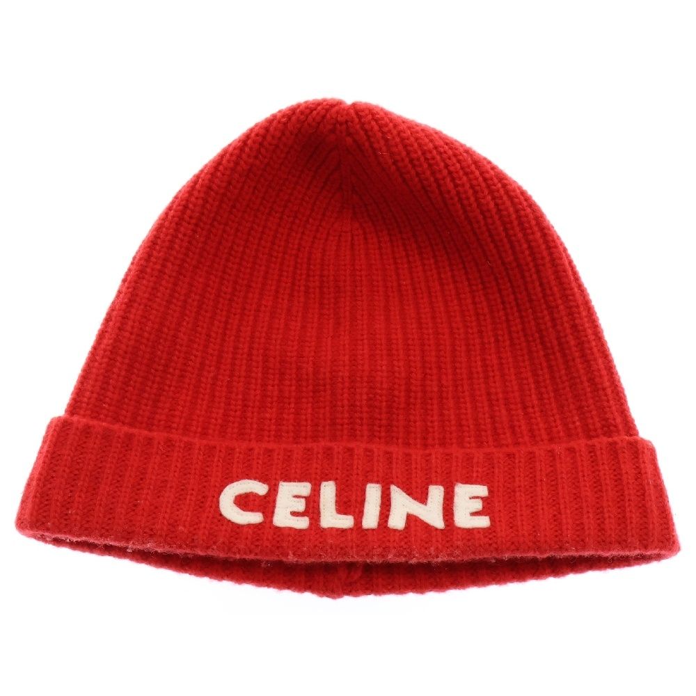 【使い勝手の良い】 Embroidery (セリーヌ) CELINE Logo 2A25R423P Beanie Kinit 帽子
