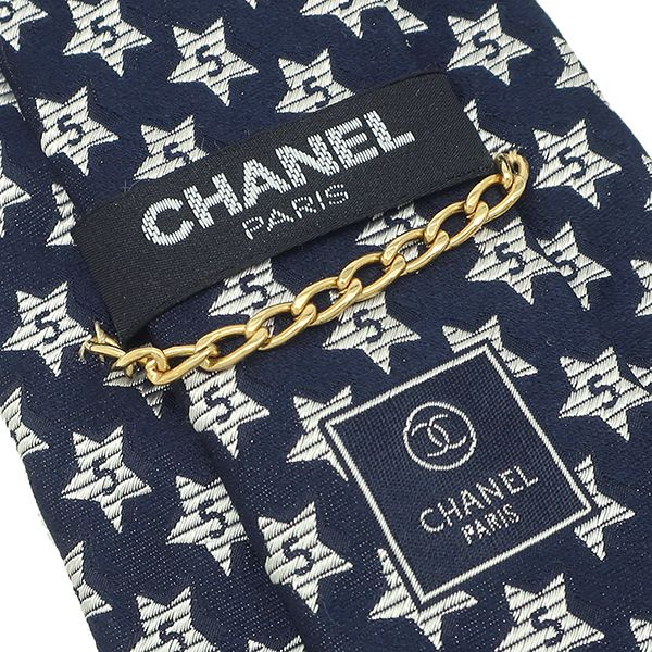 CHANEL ネイビー 星柄 ネクタイ 楽天市場】CHANEL シャネル ネクタイ シルクタイ ストライプ