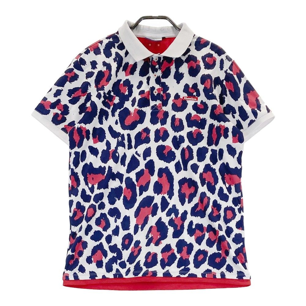 ラッセルノ RUSSELUNO ポロシャツ 総柄 メンズ ゴルフウェア RUSSELUNO ラッセルノ メンズ 総柄 半袖ポロシャツ 7 RUSSELUNO