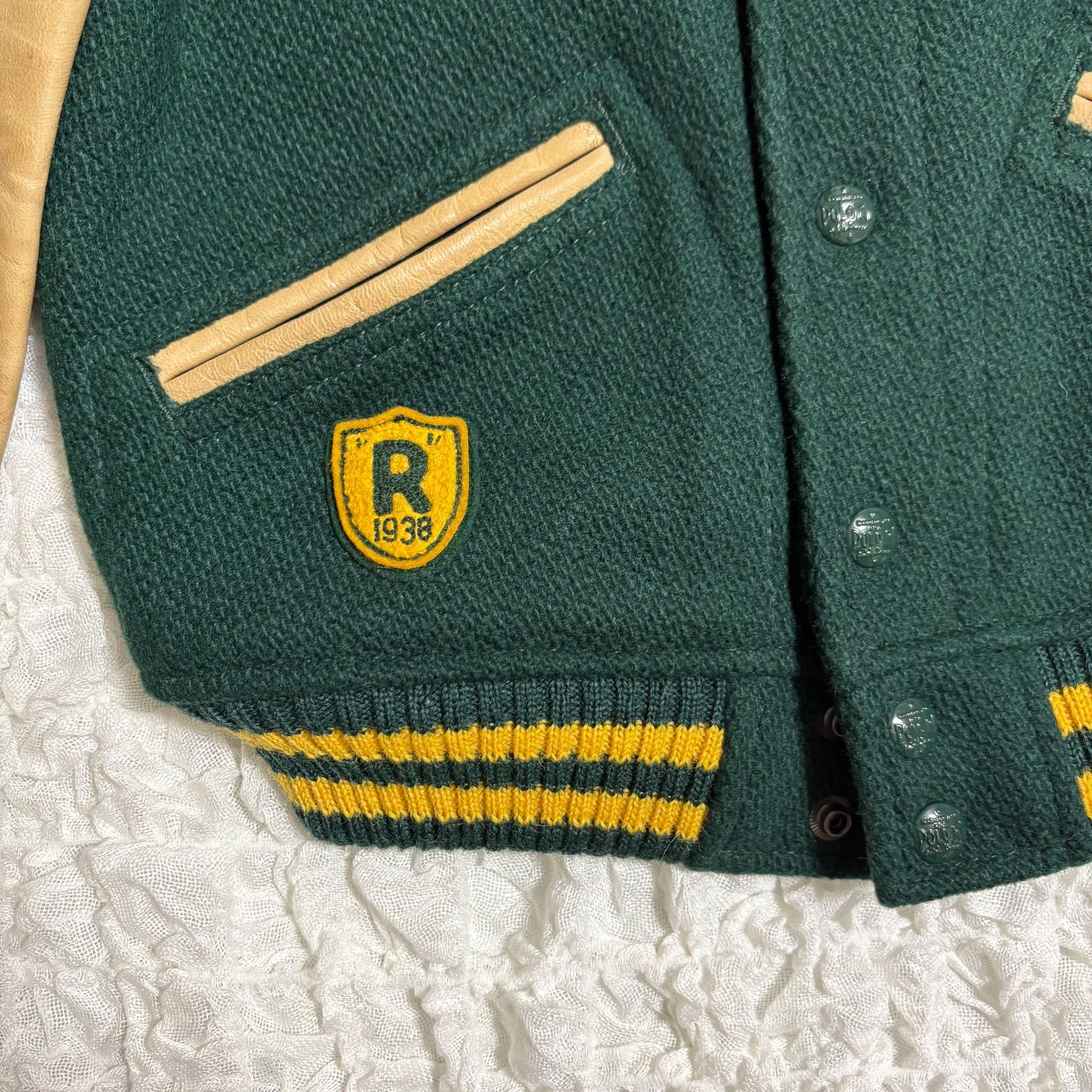  POLO RALPH LAUREN CHILDRENSWEAR レザースリーブ ウールブレンド ジャケット その他 ジャケット ブルゾン