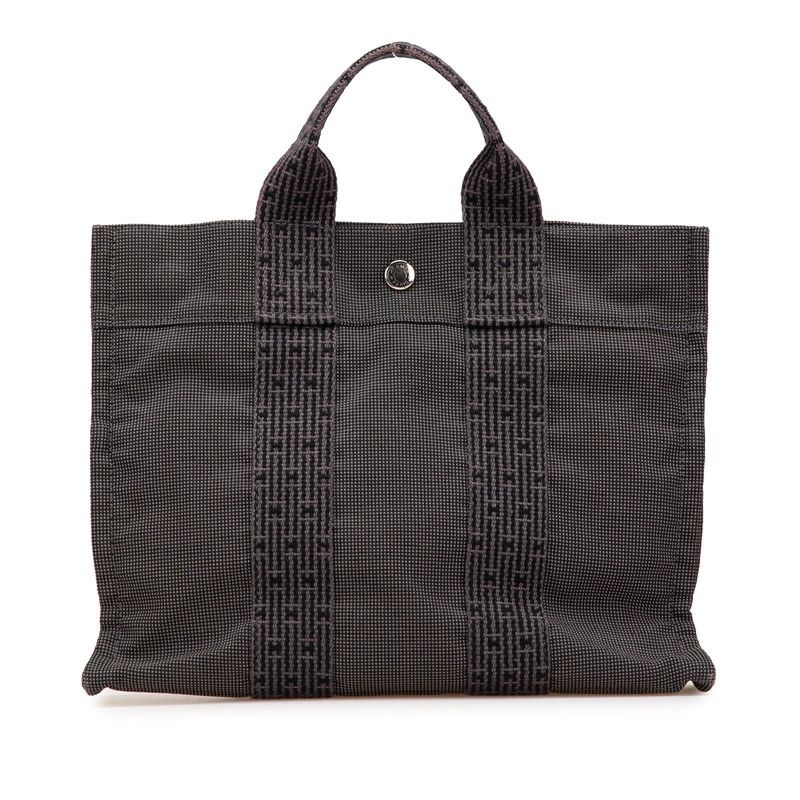 エルメス エールライントートPM グレー キャンバス レディース HERMES 222-10009