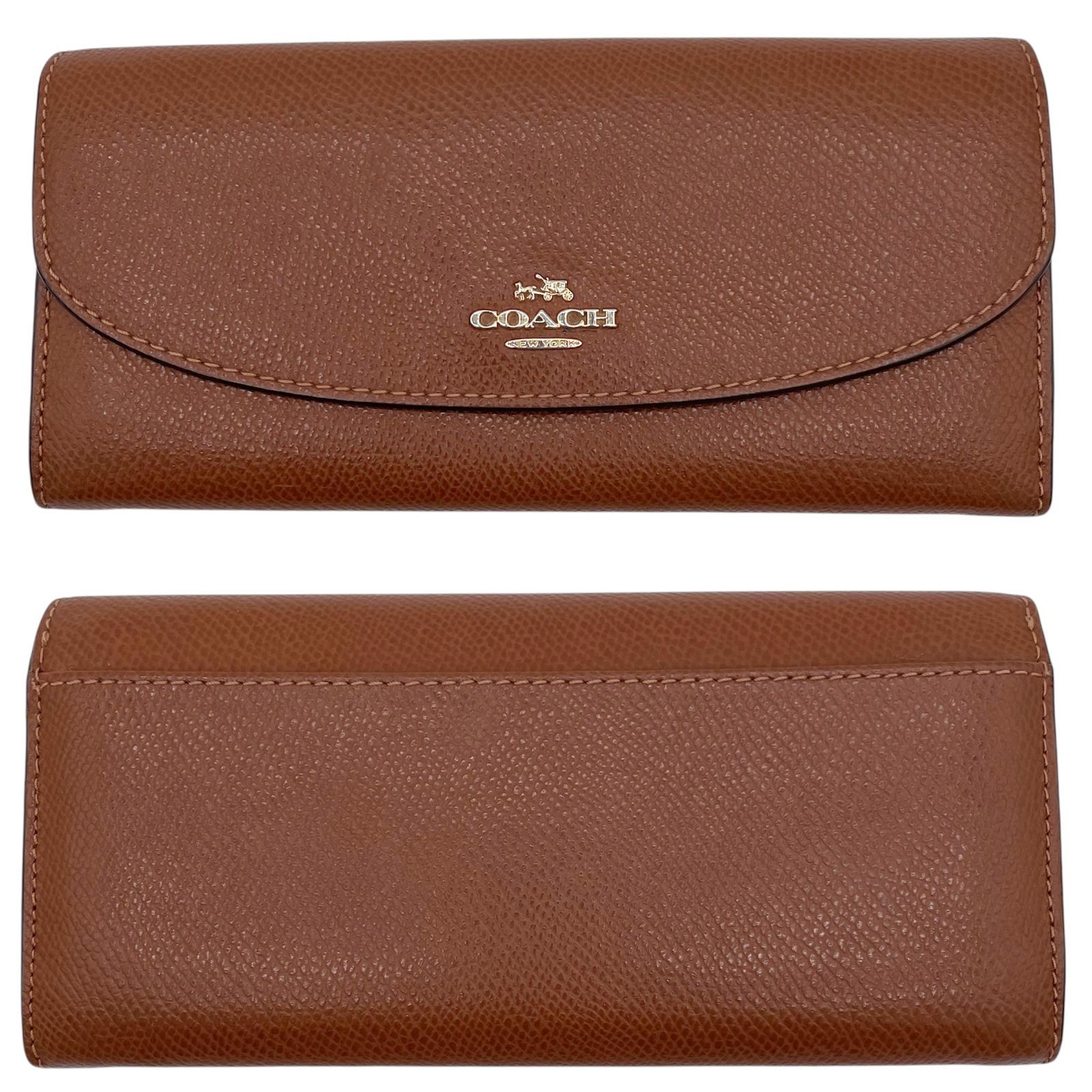 COACH コーチ 長財布 ポーチ 2点セット シグネチャー ブラウン F52628 