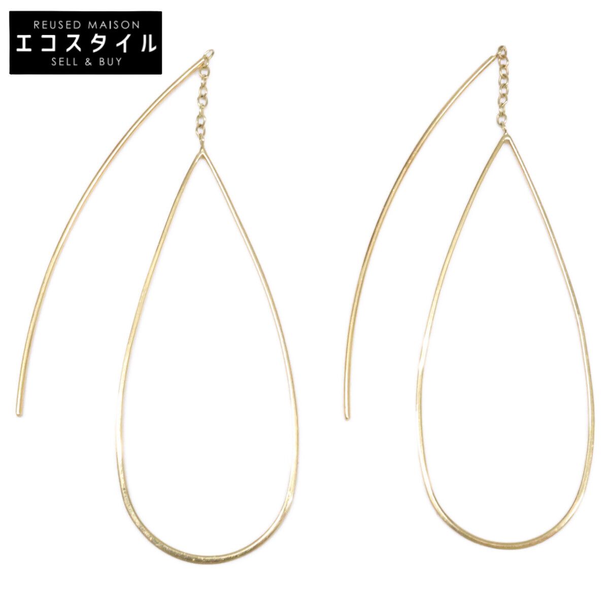 shaesby シェイスビー ティアドロップフープピアス 14k shaesby シェイスビー ティアドロップフープピアス 14k
