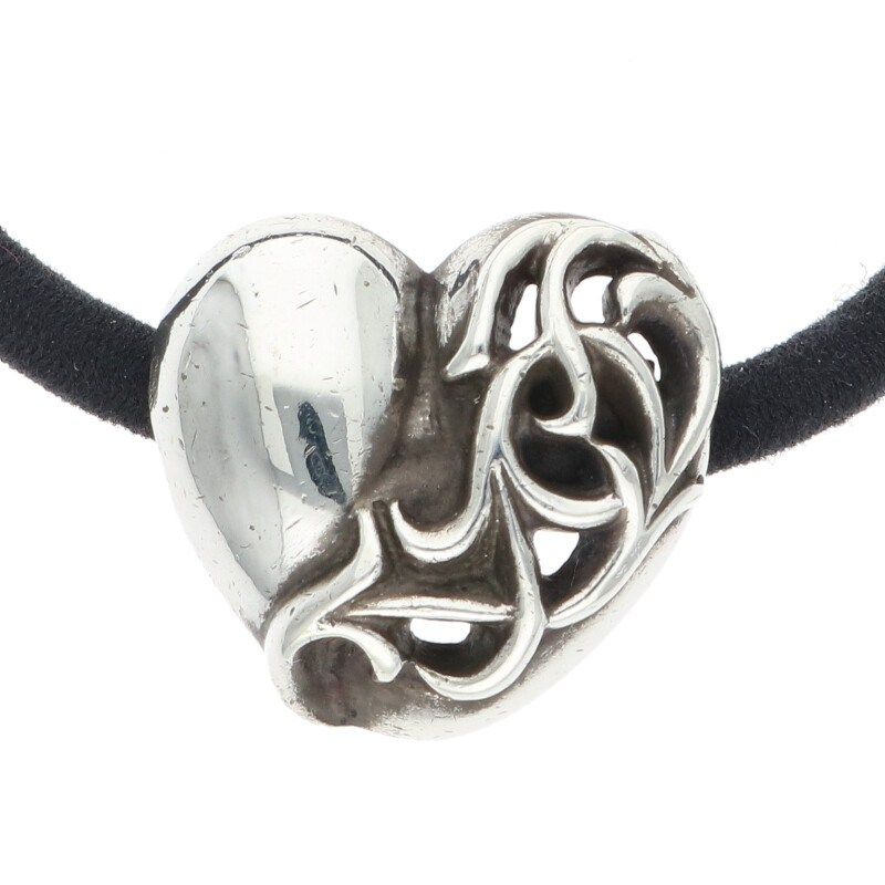 CHROME HEARTSクロムハーツCHハートヘアゴムコンチョ シルバー