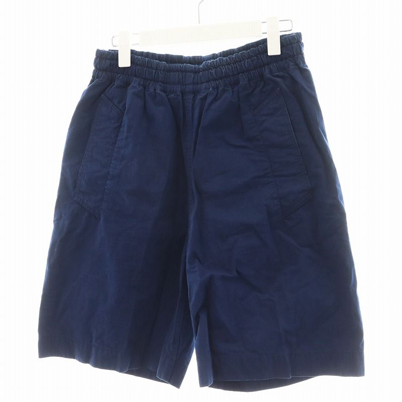 マーガレットハウエル MHL. 23SS ショートパンツ ハーフパンツ コットン 1 紺 ネイビー 595-3141502 |AN29