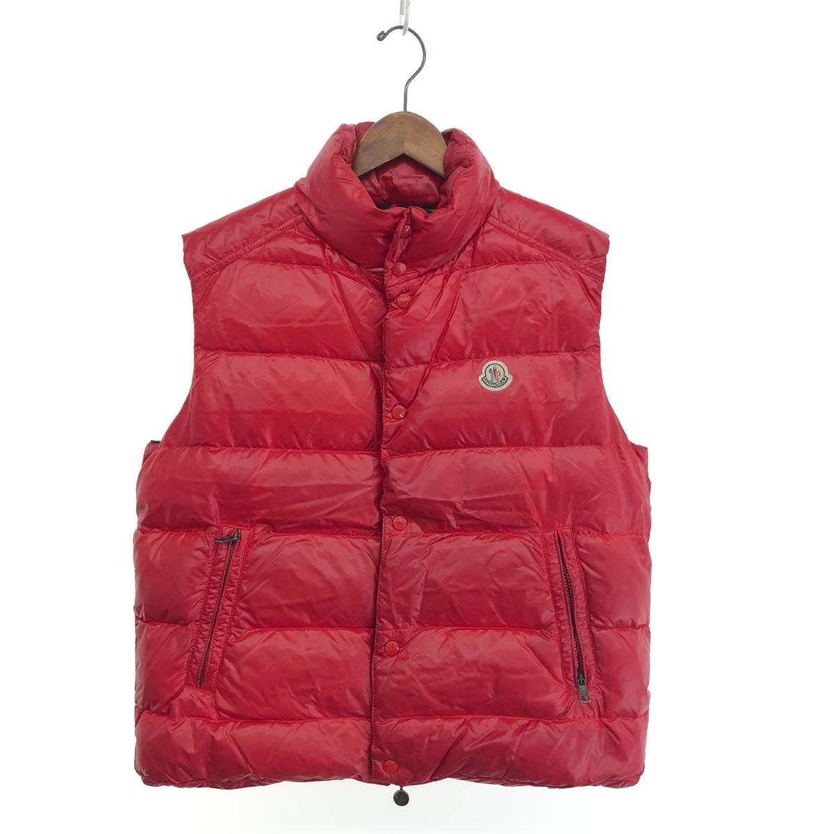 MONCLER モンクレール ダウンベスト サイズ:5 レッド メンズ 