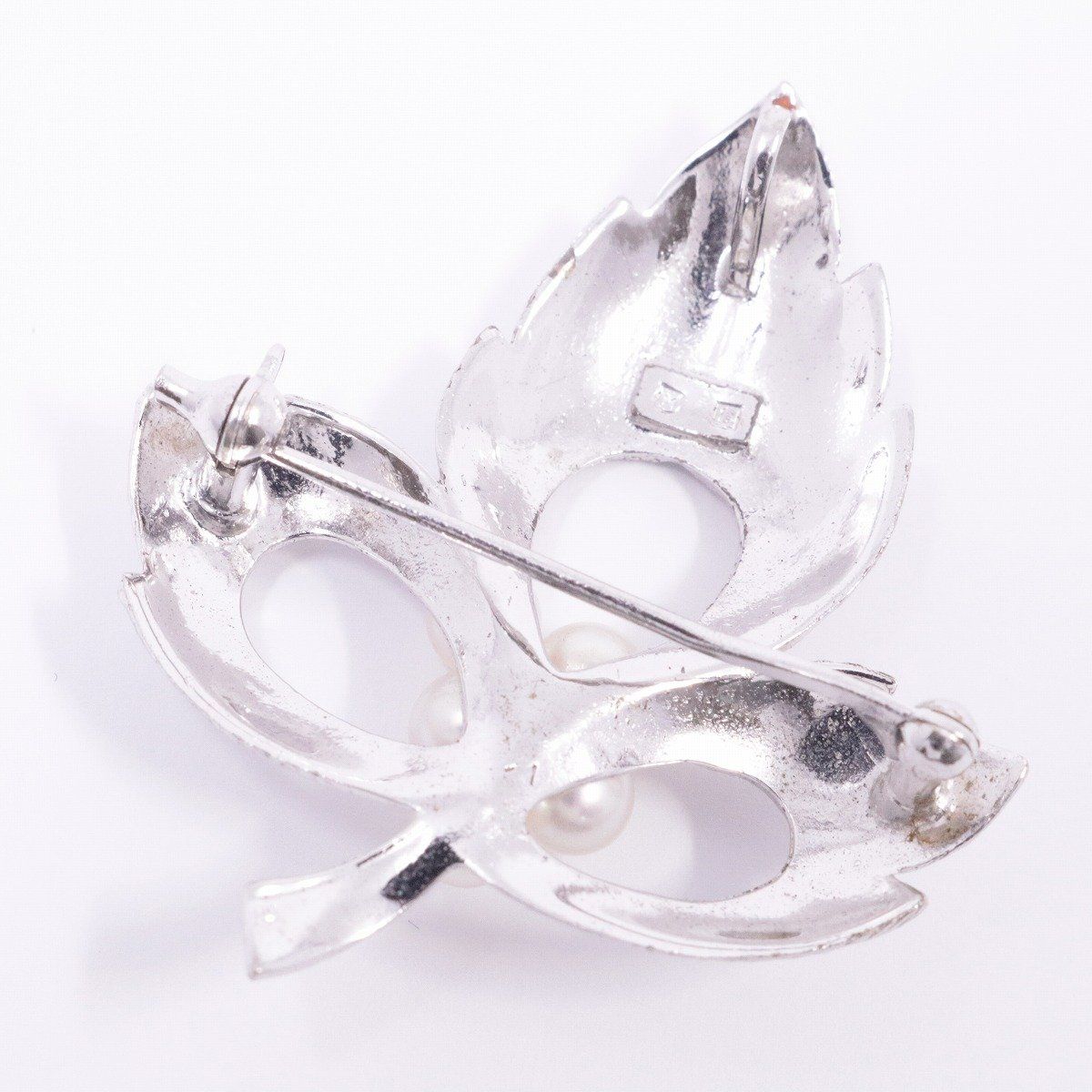 MIKIMOTO ミキモト リーフモチーフ ブローチ ペンダントトップ