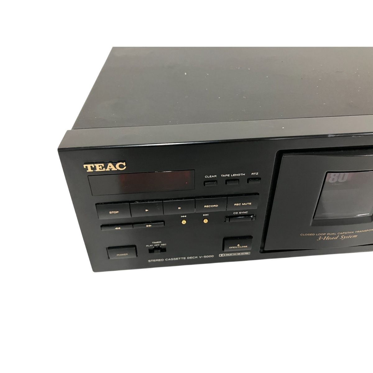 TEAC V-5000 ステレオカセットデッキ 3ヘッドシステム TEAC V-5000: 昭和カセットデッキ研究所
