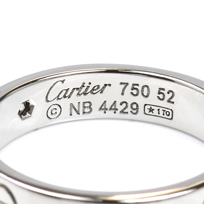 CARTIER カルティエ K18WG ホワイトゴールド ミニラブ 1Pダイヤ
