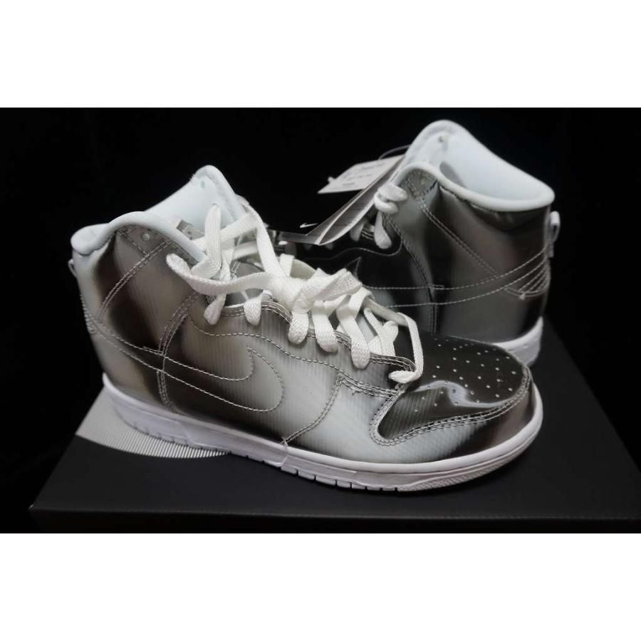 【送料無料★匿名配送★新品】国内黒タグ CLOT × NIKE FLUX DUNK HIGH METALLIC SILVER  US8.5/26.5cm/クロット × ナイキ ダンク (DH4444-900)