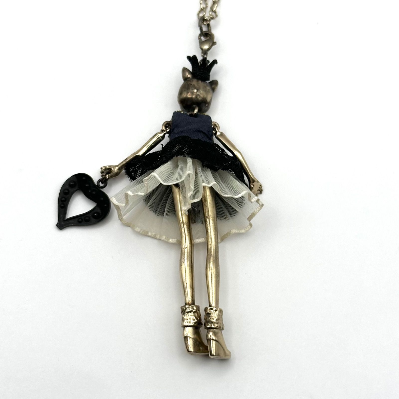 希少】Servane Gaxotte セルバンギャゾット ネックレス 猫 キャット